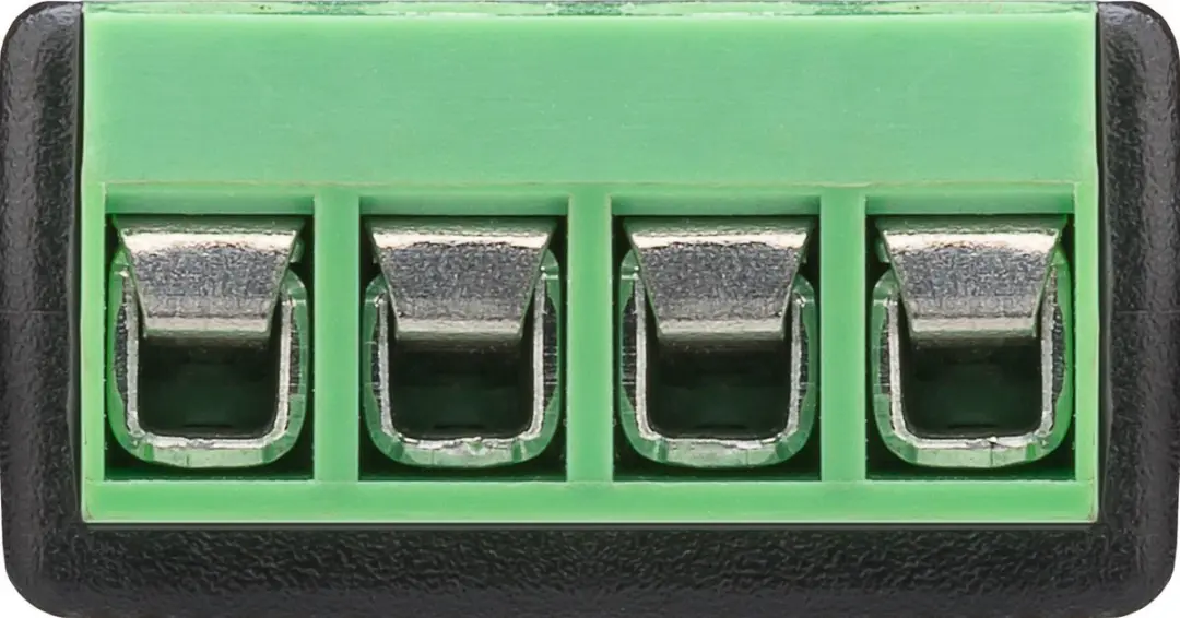 Goobay 3,5mm Jack Terminal Block - 4-polig - Verguld - Zwart