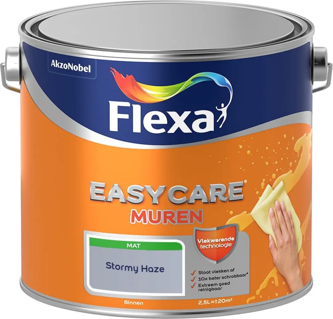 Flexa Easycare Muren Stormy Haze Mengverf 2,5L