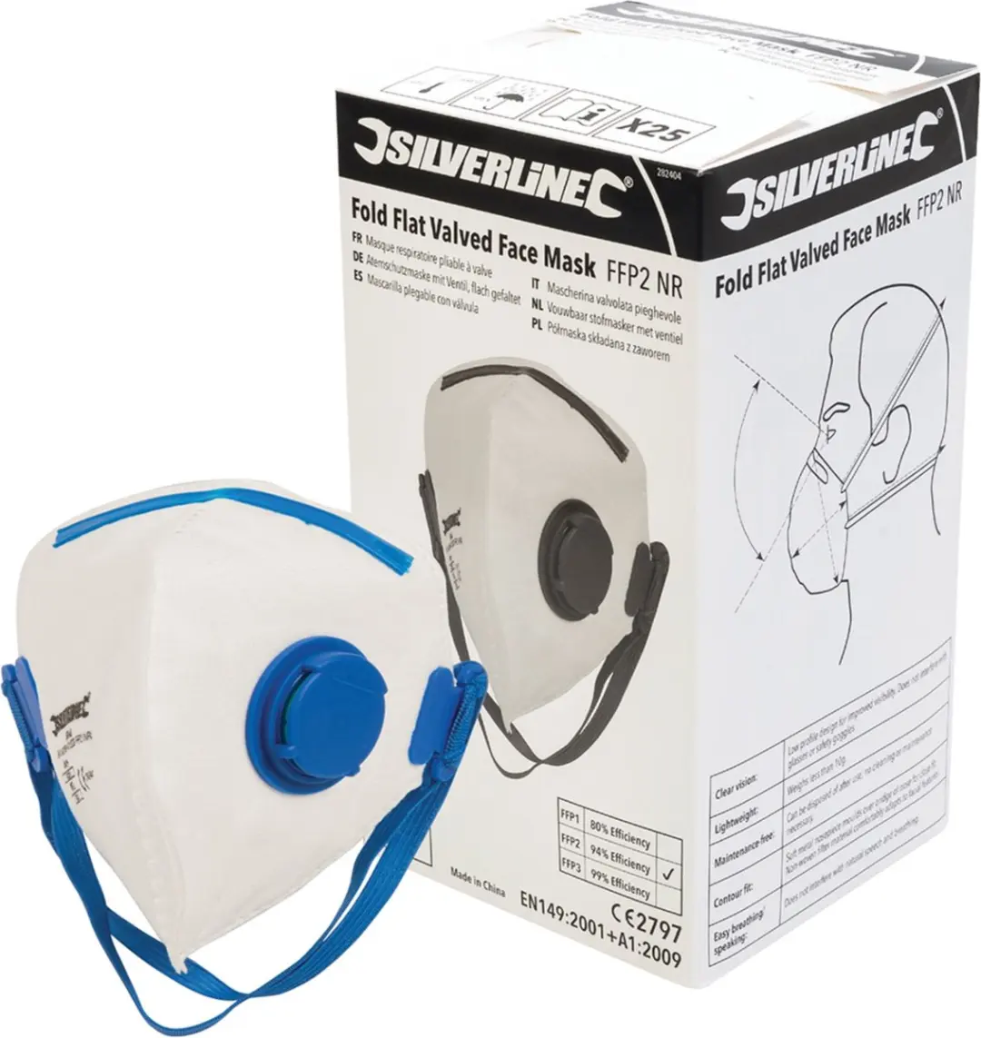 Silverline FFP2 Stofmasker met Ventiel