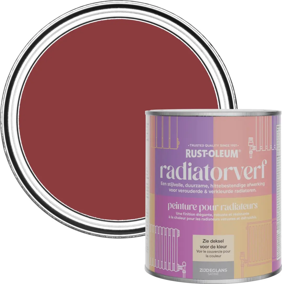 Rust-Oleum Imperium Rood Radiatorverf 750ml