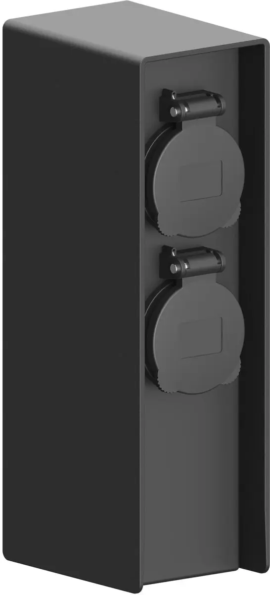 Ledvion Buitenstopcontact Paal 4 Stopcontacten IP44 - Zwart