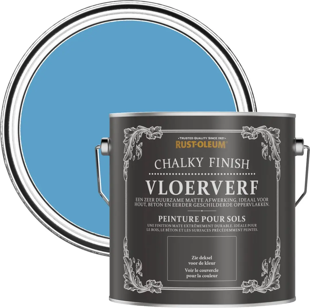 Rust-Oleum Blauw Vloerverf Ceruleumblauw 2,5L
