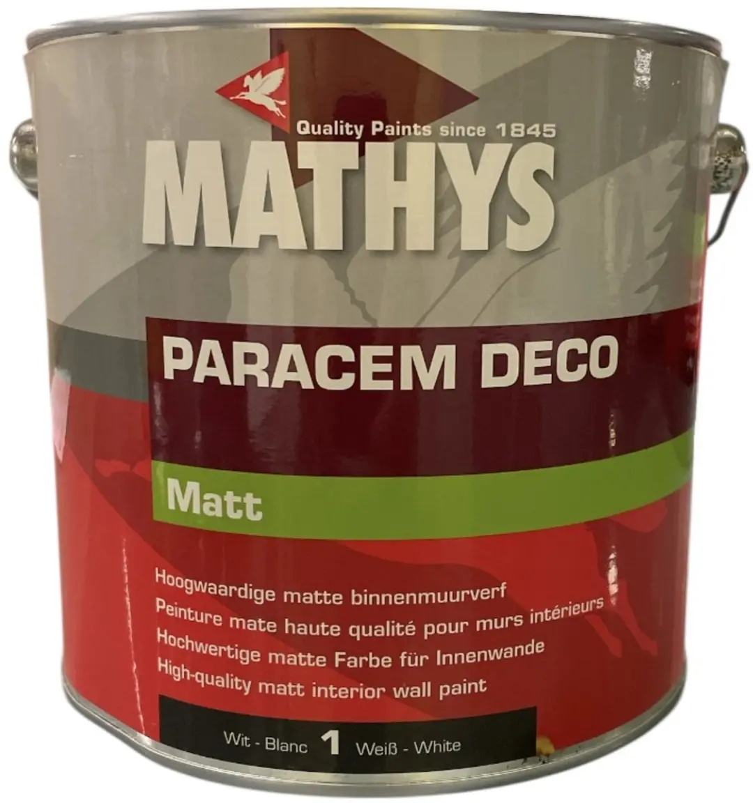 Mathys Paracem Deco Matt Wit - 2,5L