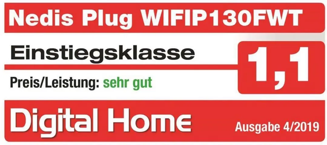 Nedis SmartLife Slimme Stekker Wi-Fi 2500W - Wit