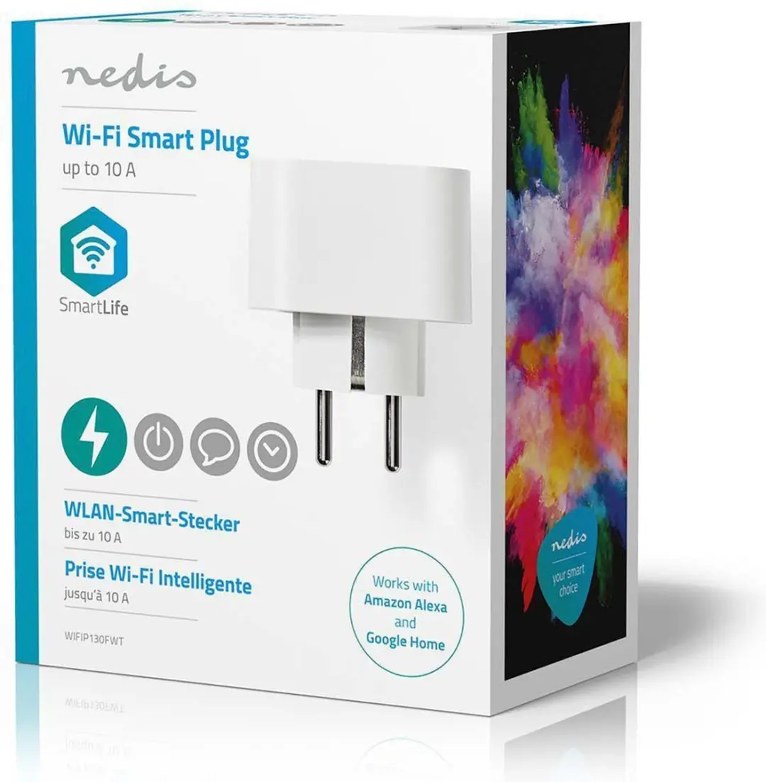Nedis SmartLife Slimme Stekker Wi-Fi 2500W - Wit