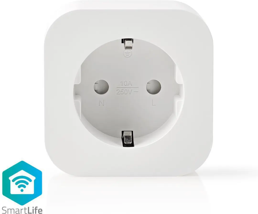 Nedis SmartLife Slimme Stekker Wi-Fi 2500W - Wit