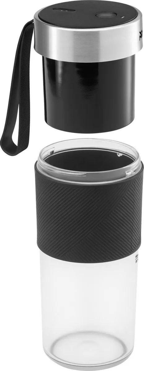 WMF KITCHENminis Blender to Go 600ml - 50W - Zwart/RVS
