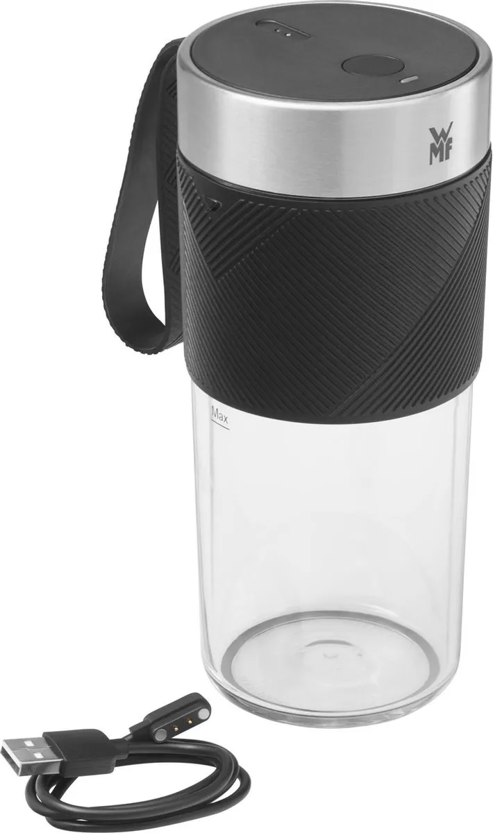 WMF KITCHENminis Blender to Go 600ml - 50W - Zwart/RVS - afbeelding 6 van 6