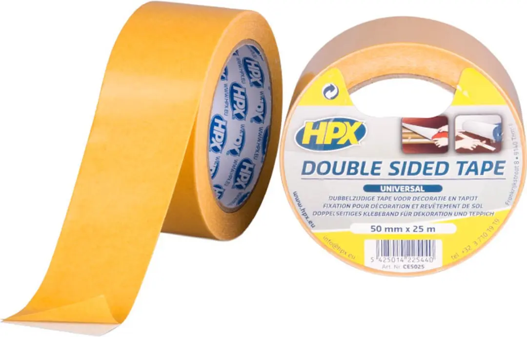 HPX Dubbelzijdige Universele Tape 50mm x 25m