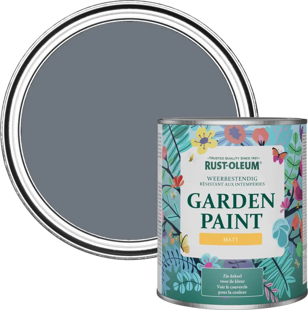 Rust-Oleum Donkergrijs Tuinverf Matt 750ml