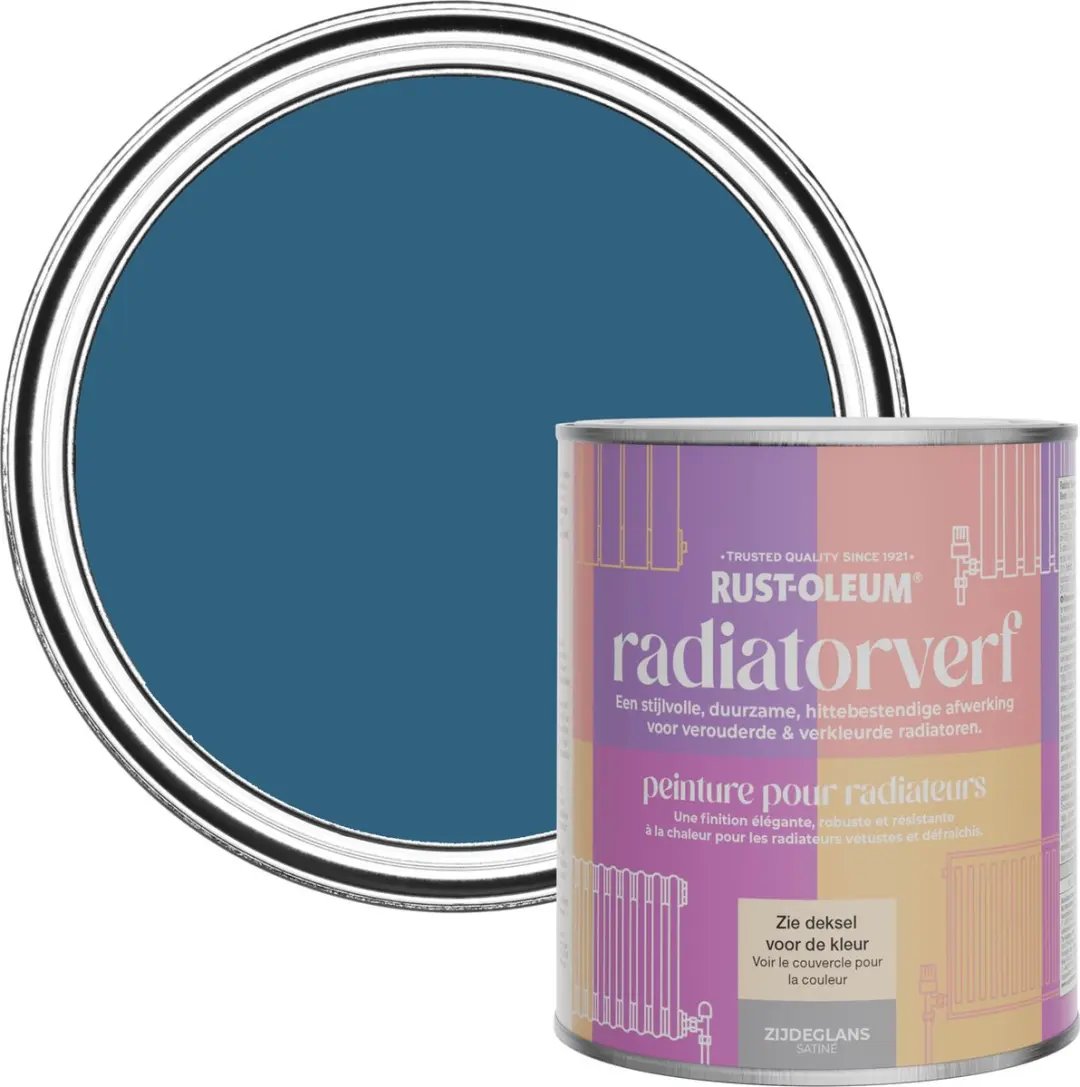 Rust-Oleum Blauw Radiatorverf Kobalt 750ml