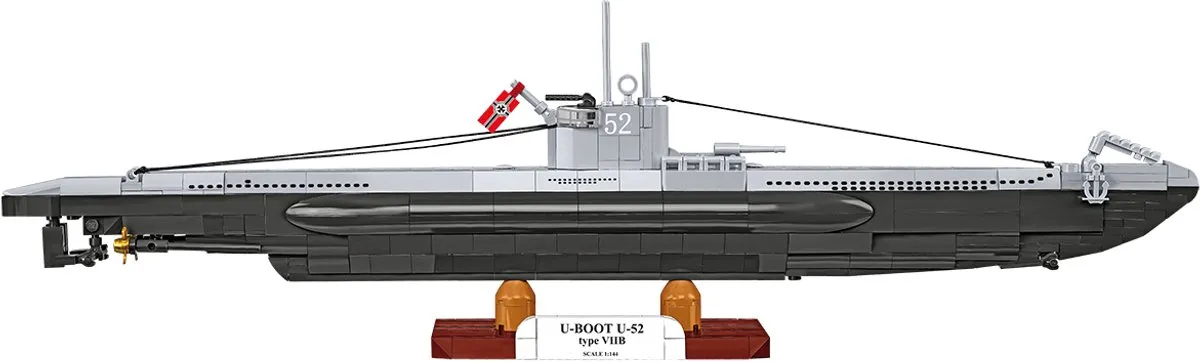 Cobi 4852 U-Boat U52 VIIB - 474 Onderdelen - Zwart/Grijs - afbeelding 6 van 6