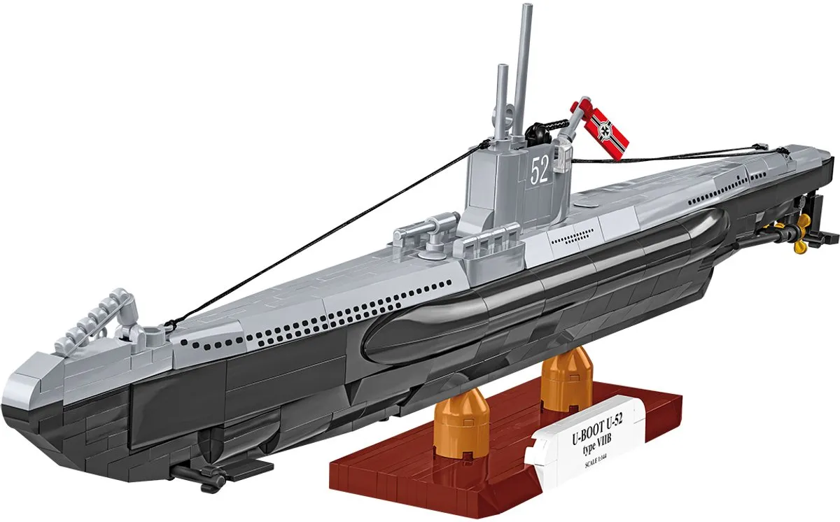 Cobi 4852 U-Boat U52 VIIB - 474 Onderdelen - Zwart/Grijs