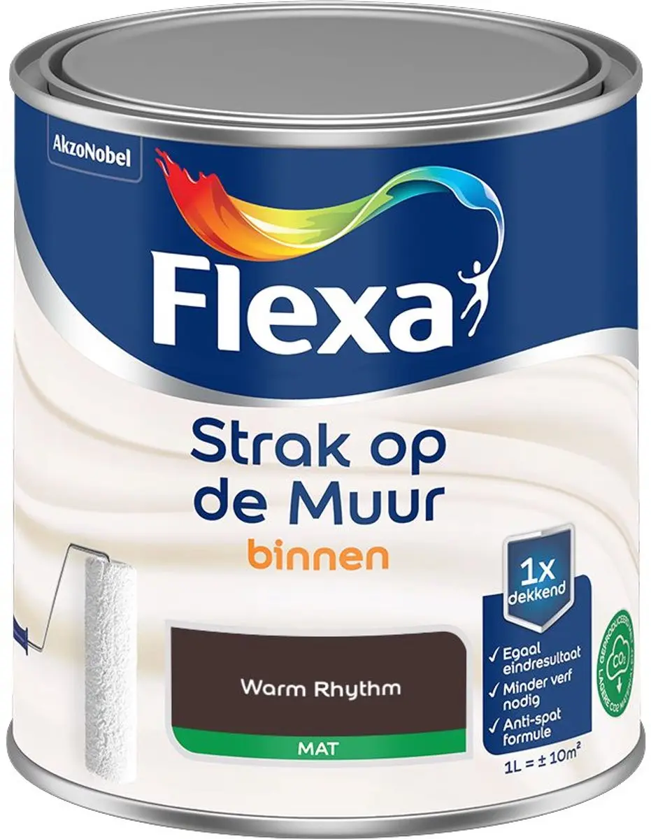 Flexa Strak Op De Muur Binnen Mat Warm Rhythm Mengverf 1L