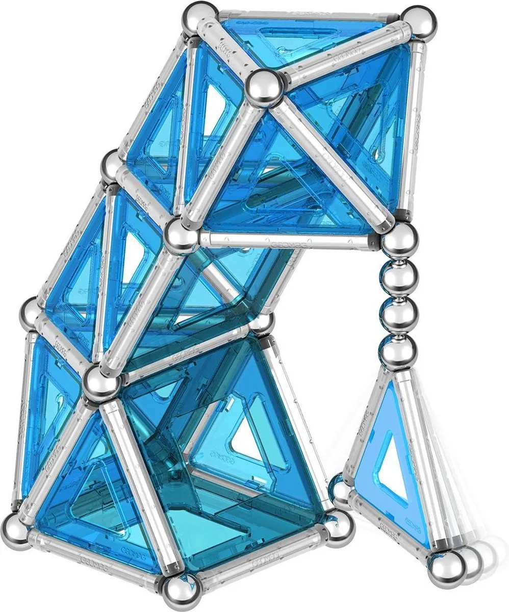 Geomag Pro-L 110-delige Set - 110 Stuks - Blauw/Zilver - afbeelding 6 van 6