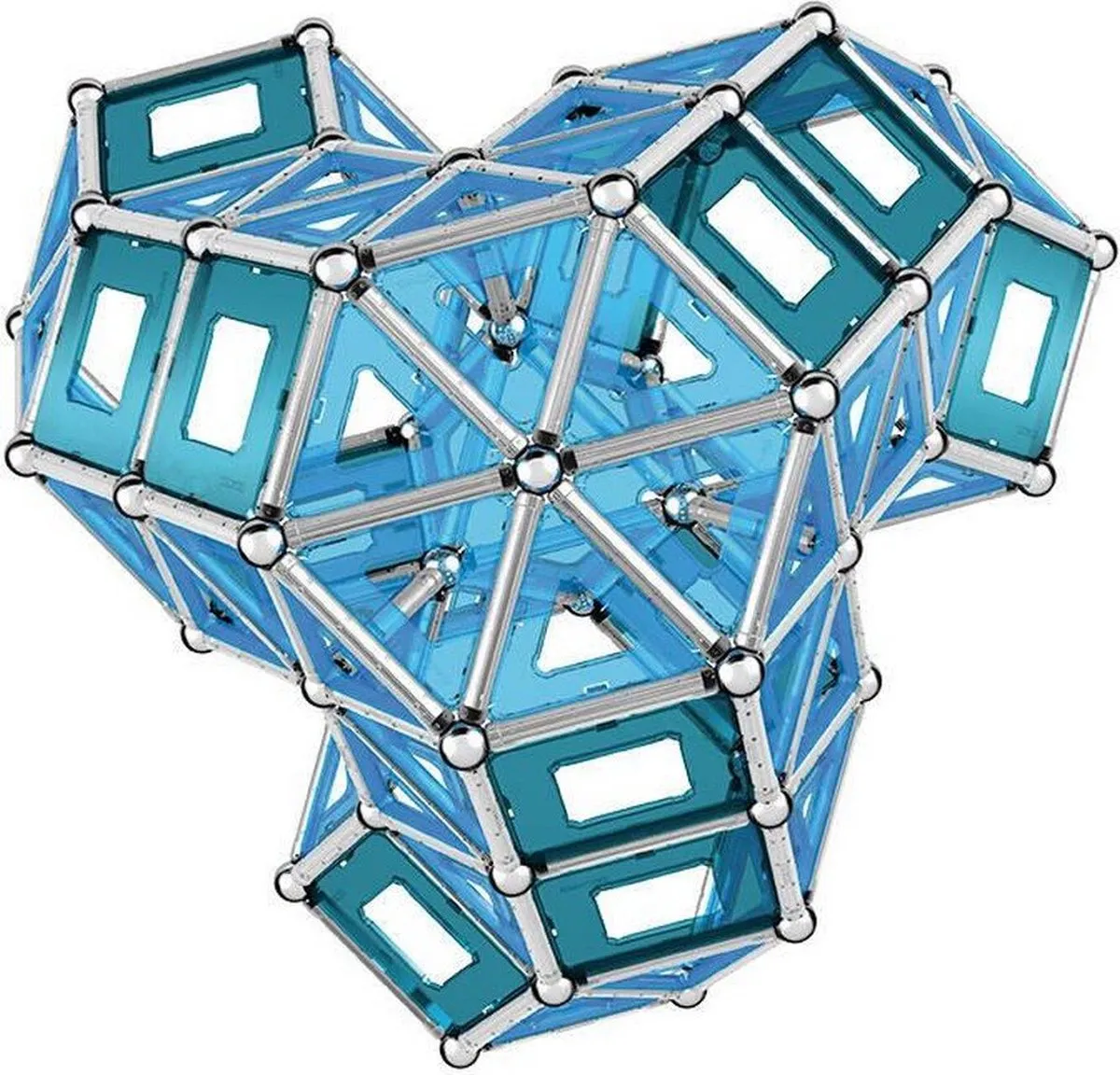 Geomag Pro-L 110-delige Set - 110 Stuks - Blauw/Zilver