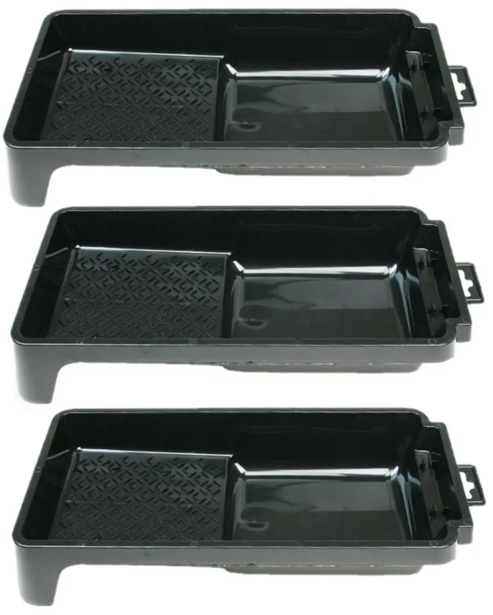 VEBA Pluisvrije Verfrollers Set - 6x 10cm - Zwart