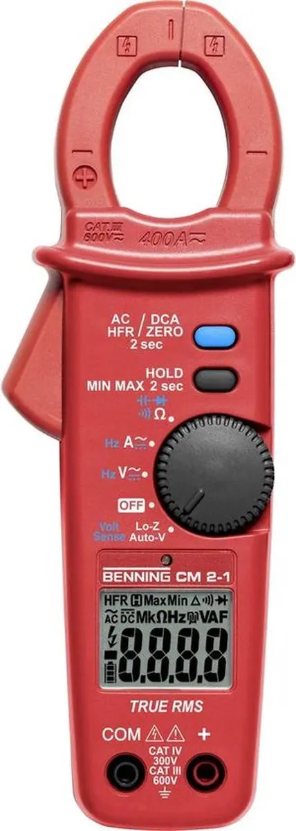 BENNING Stroomtang multimeter CM 2-1 0.01 A-400 A CAT IV 600 V,CA...