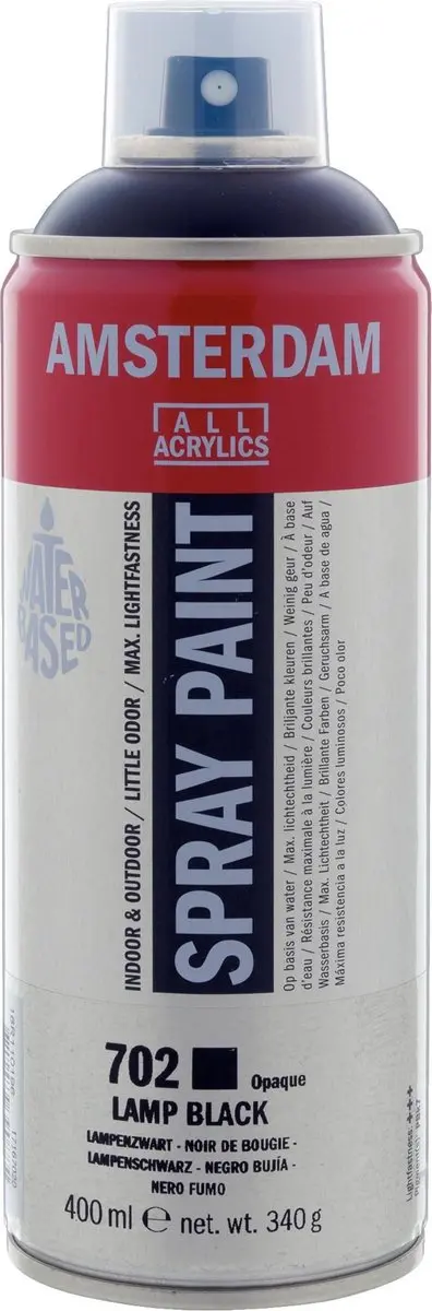 Talens Spraypaint 702 Lampenzwart