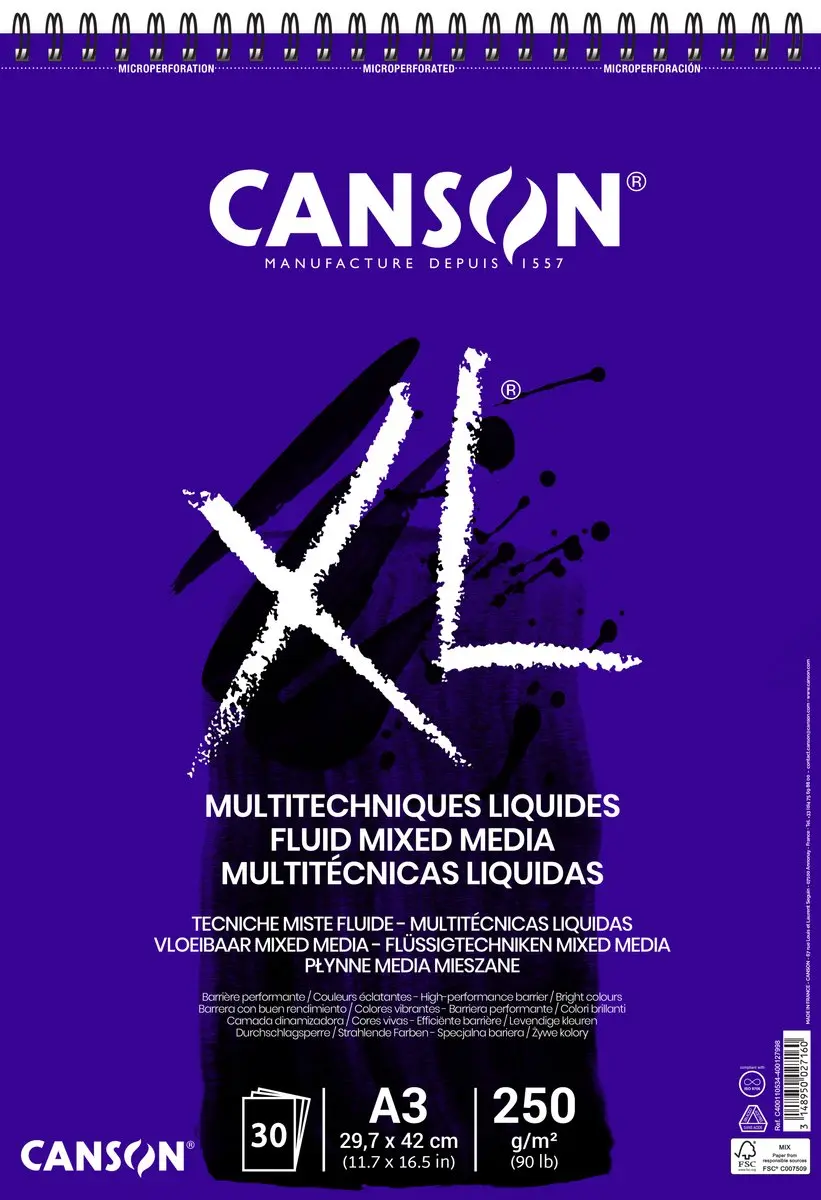 Canson XL Extra Wit Mixed Media Papier 250g A3