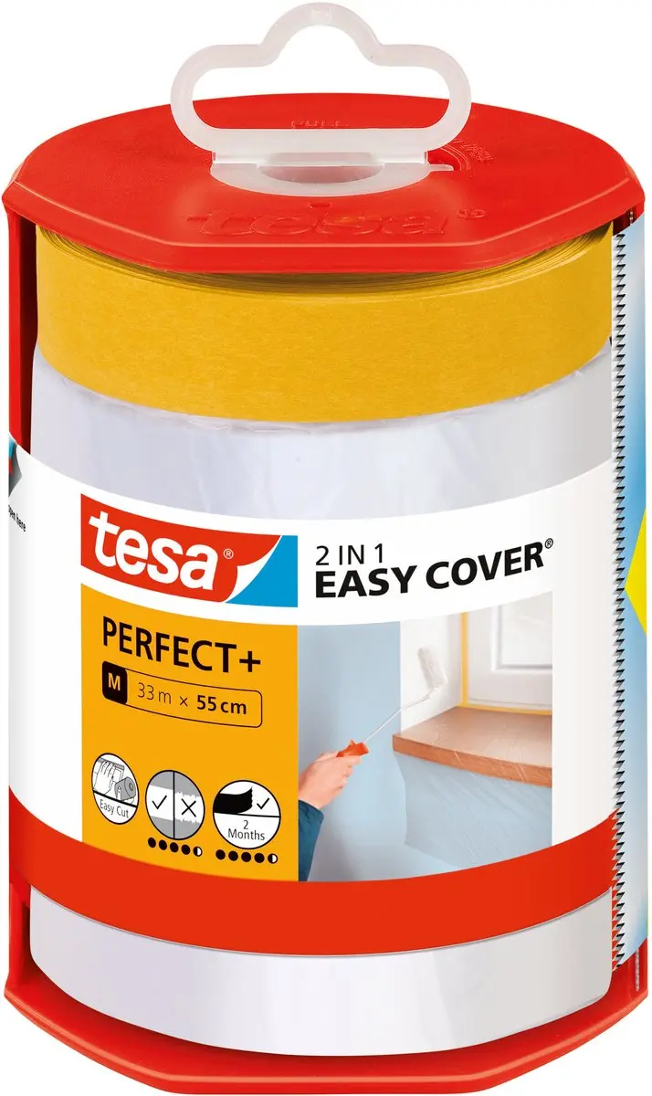 Tesa Easy Cover Perfect+ Dispenser M Beschermfolie 33m x 0,55m
