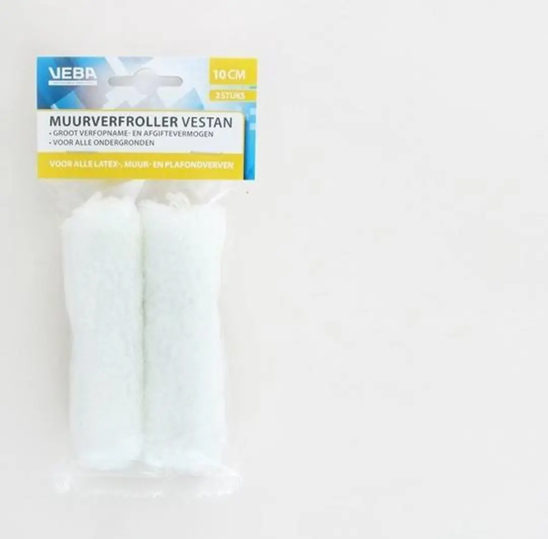 VEBA Verfrollers 10cm - 2 Stuks - Wit