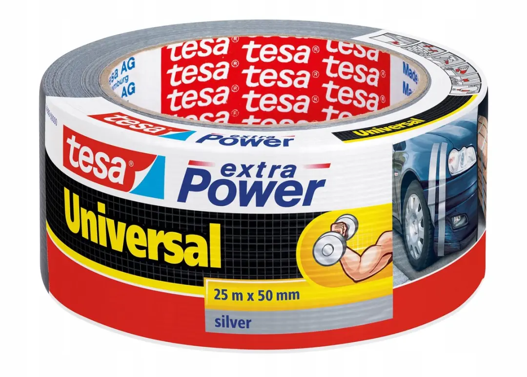 Tesa Textieltape Extra Power Grijs 25m x 50mm