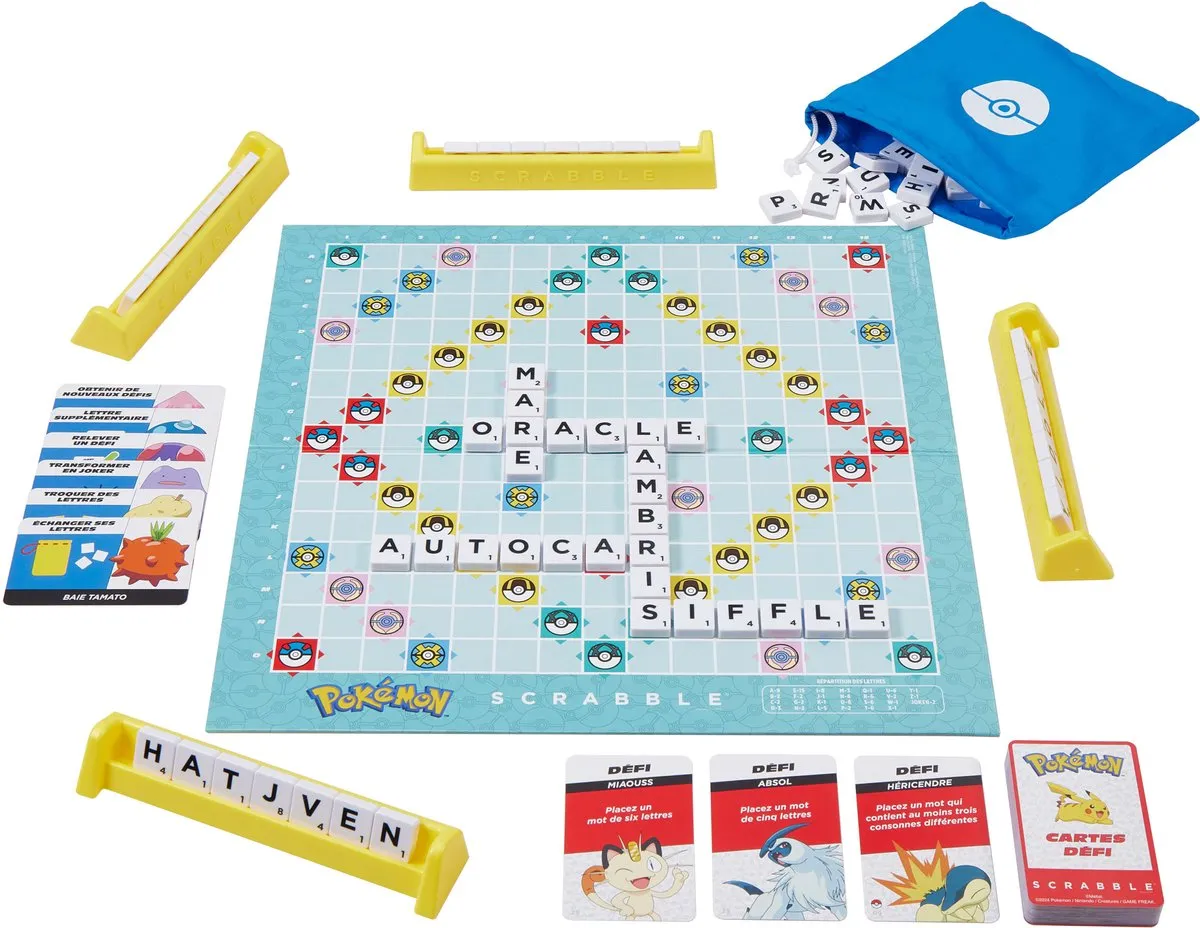 Mattel Games Scrabble Pokémon HXT27 Bordspel - 2-4 Spelers
