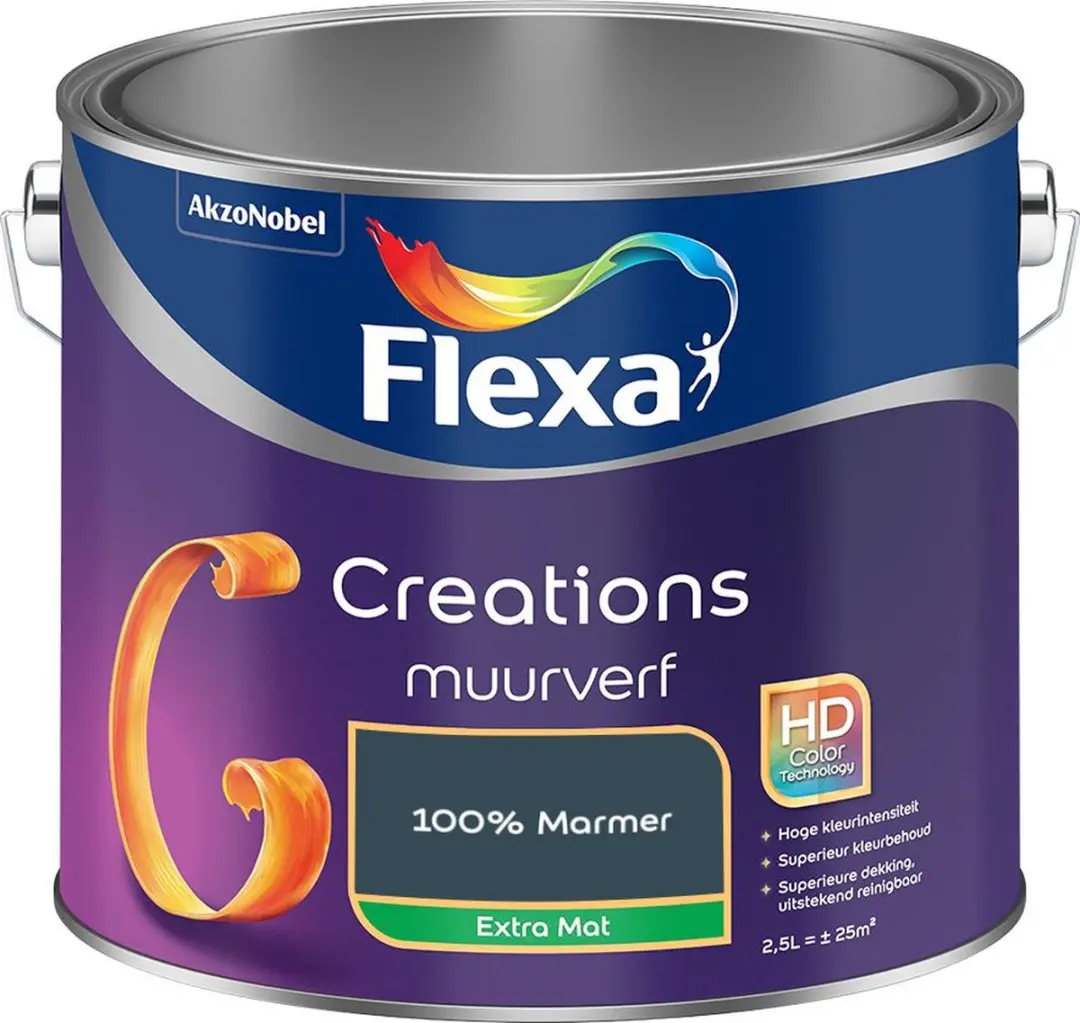 Flexa Creations Muurverf Extra Mat 100% Marmer - 2,5L