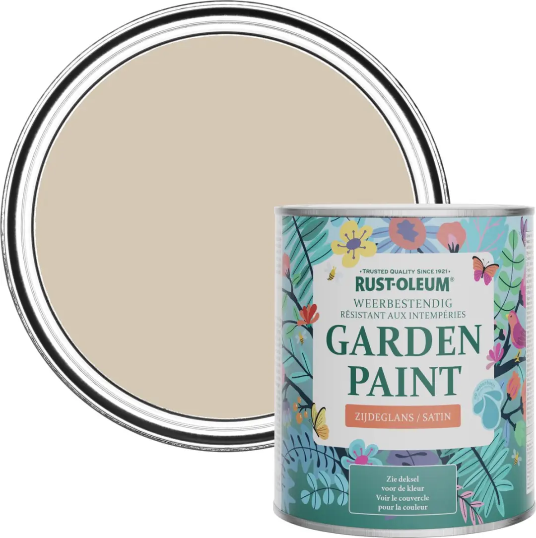 Rust-Oleum Lichtbruin Tuinverf Zijdeglans 750ml