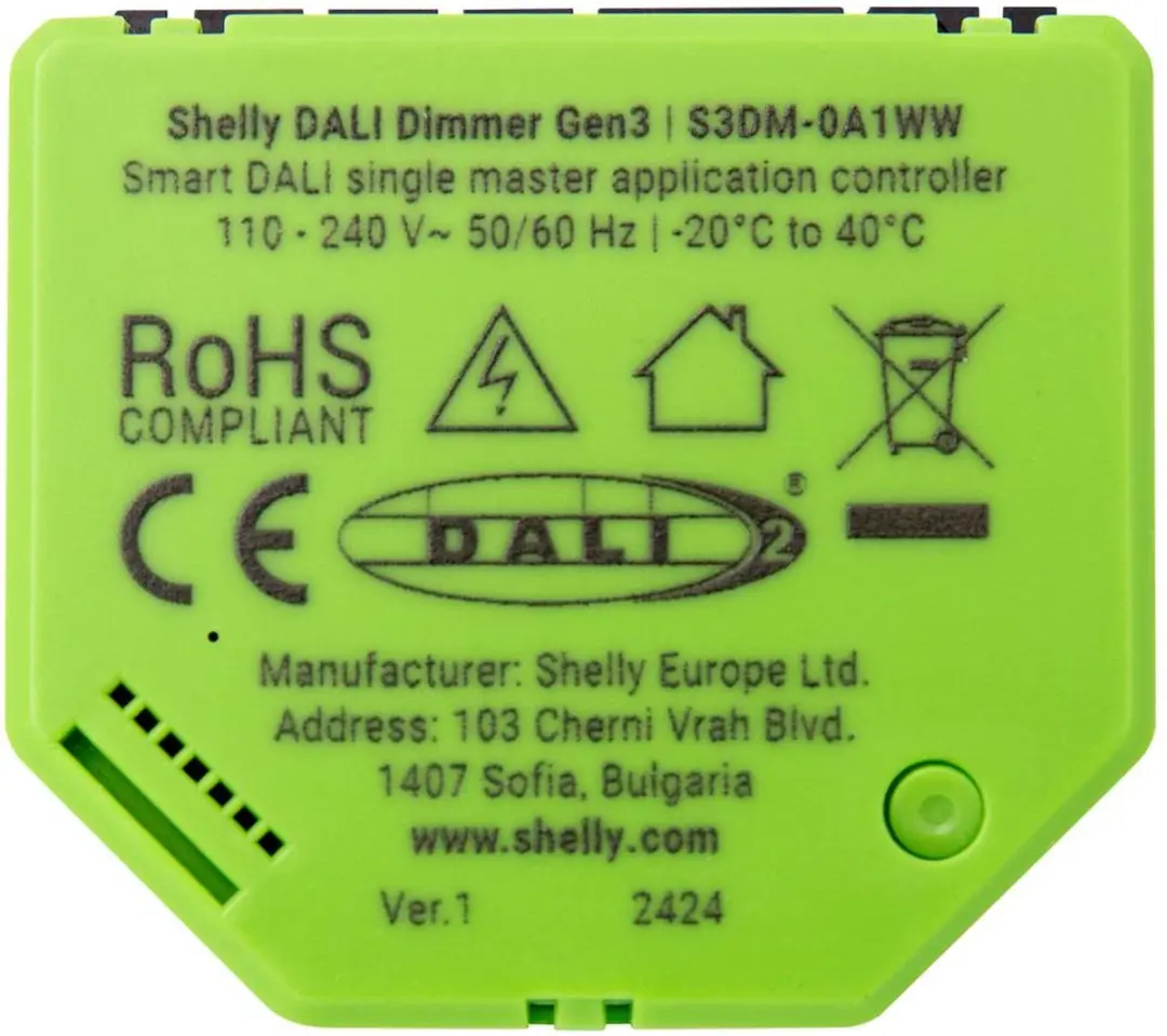 Shelly DALI Dimmer Gen3 3800235261866