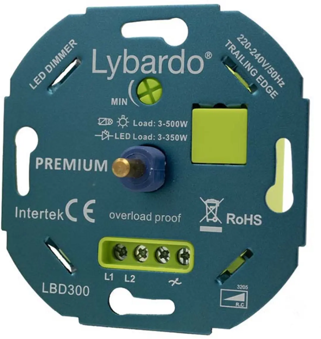 Lybardo Pro LED Dimmer Inbouw 3-350W - Groen