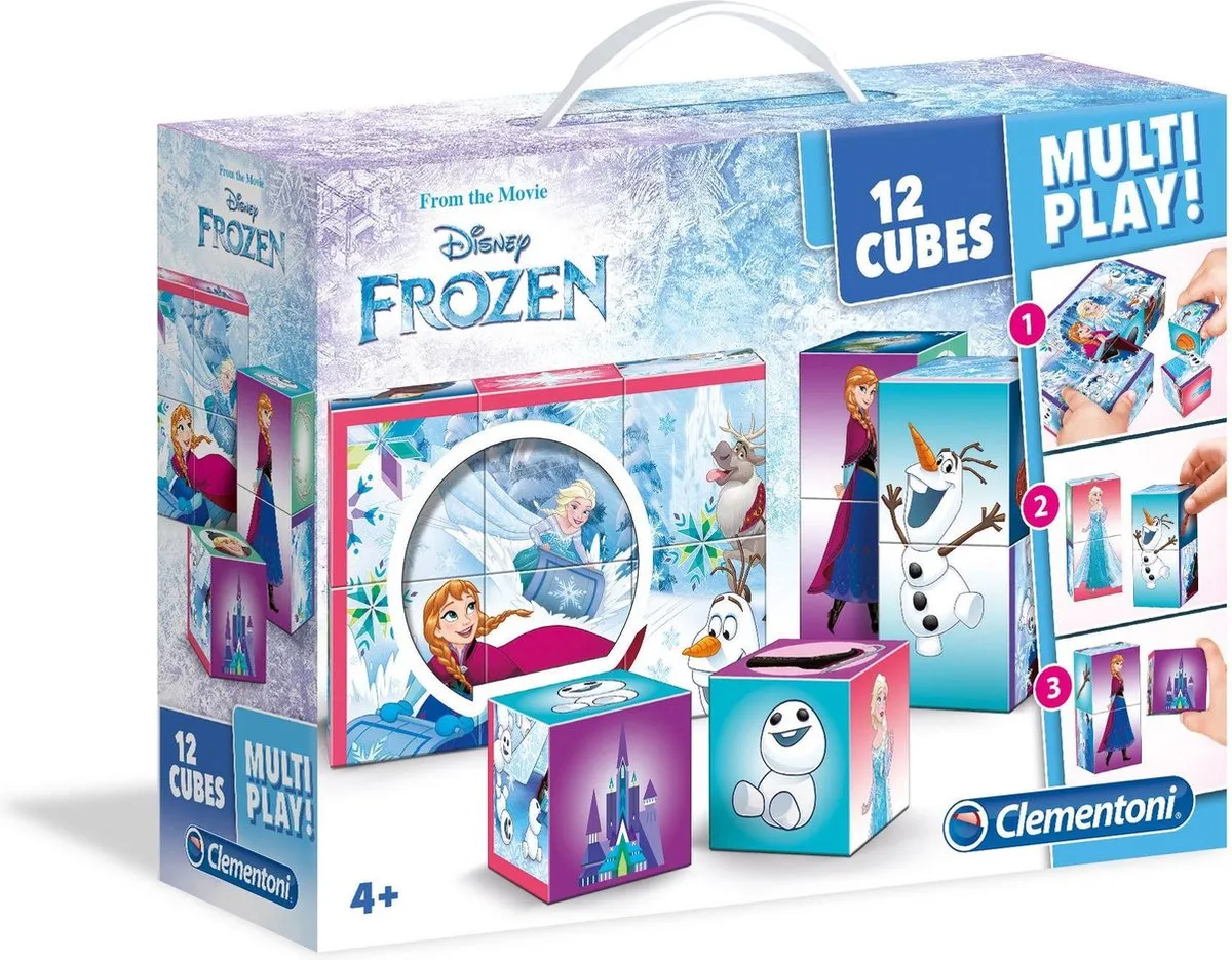 Clementoni Blokken 12 Multi Play Frozen - 12 Stuks