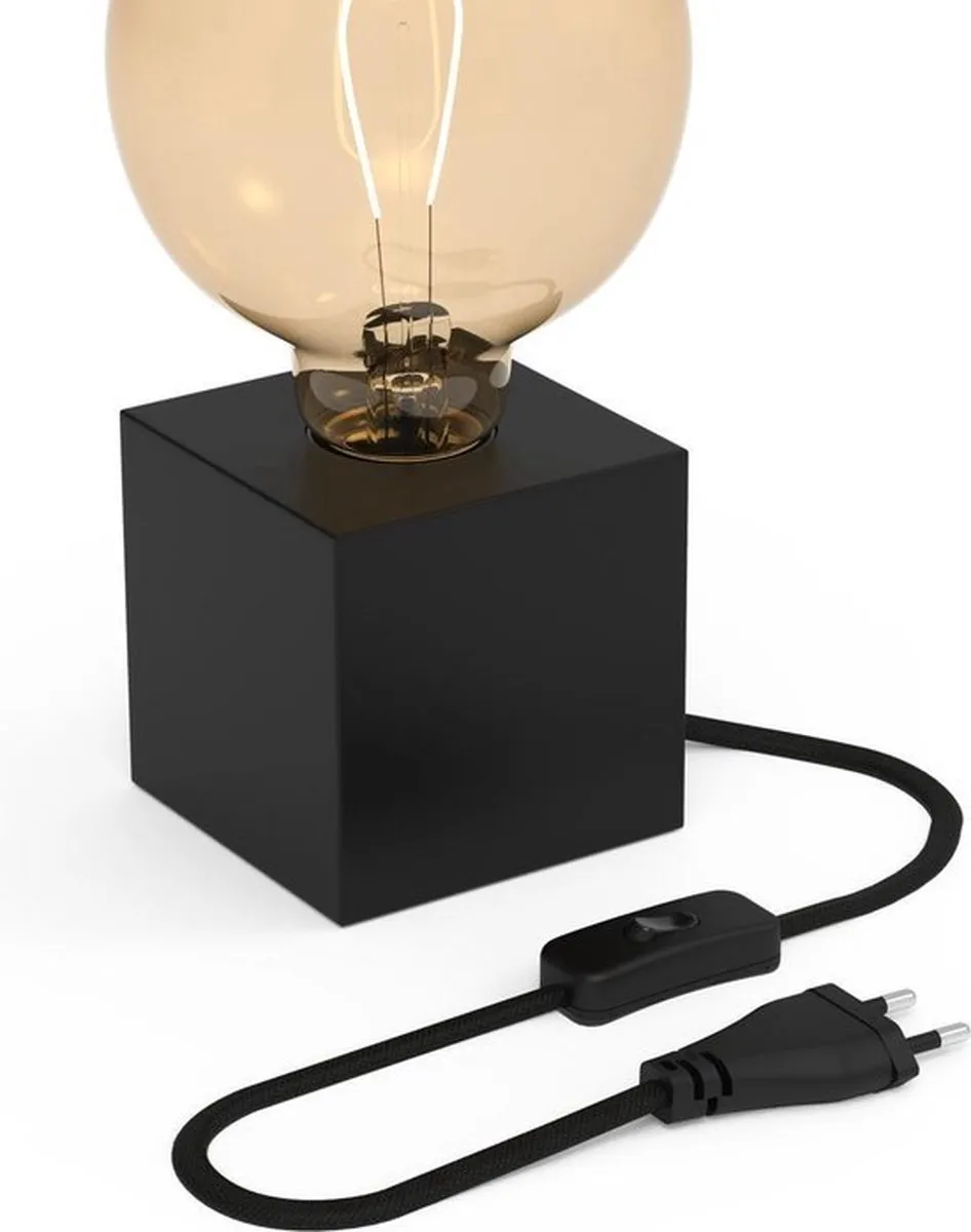 Calex Industrieel Tafellamp E27 - Zwart