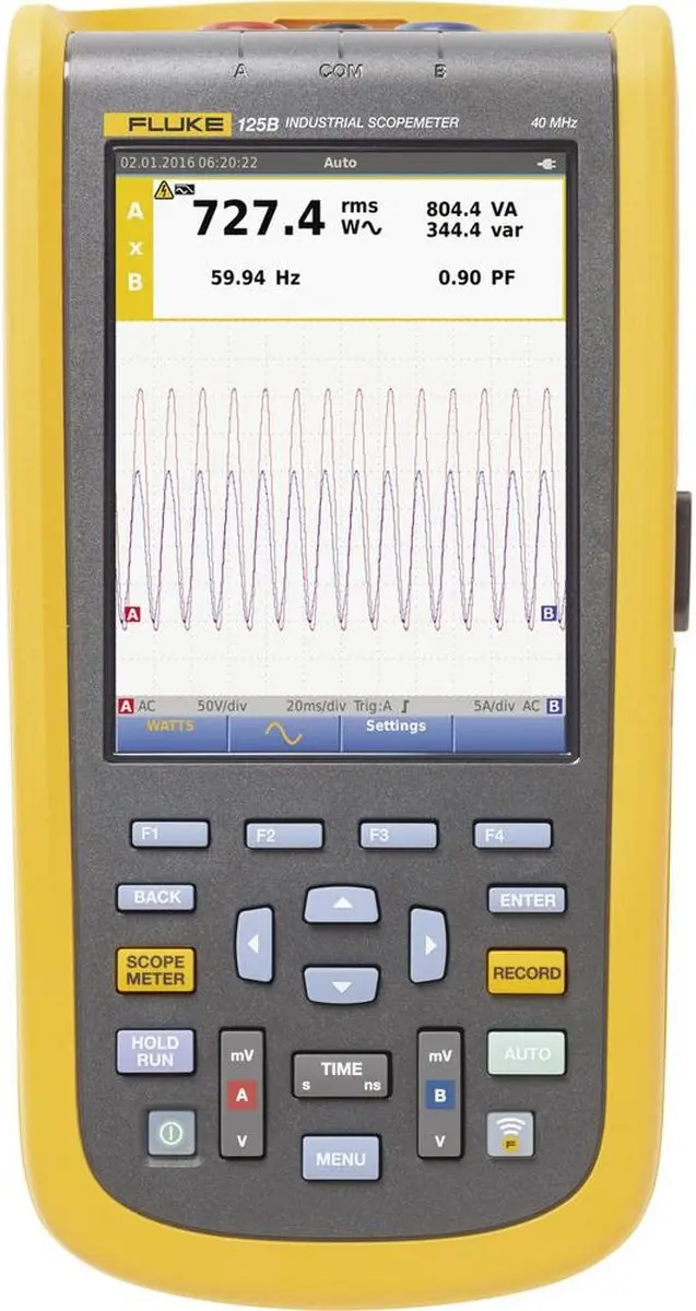 Fluke 125B/EU Handoscilloscoop 40 MHz