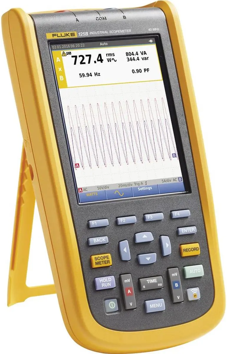 Fluke 125B/EU Handoscilloscoop 40 MHz - 2 Kanalen