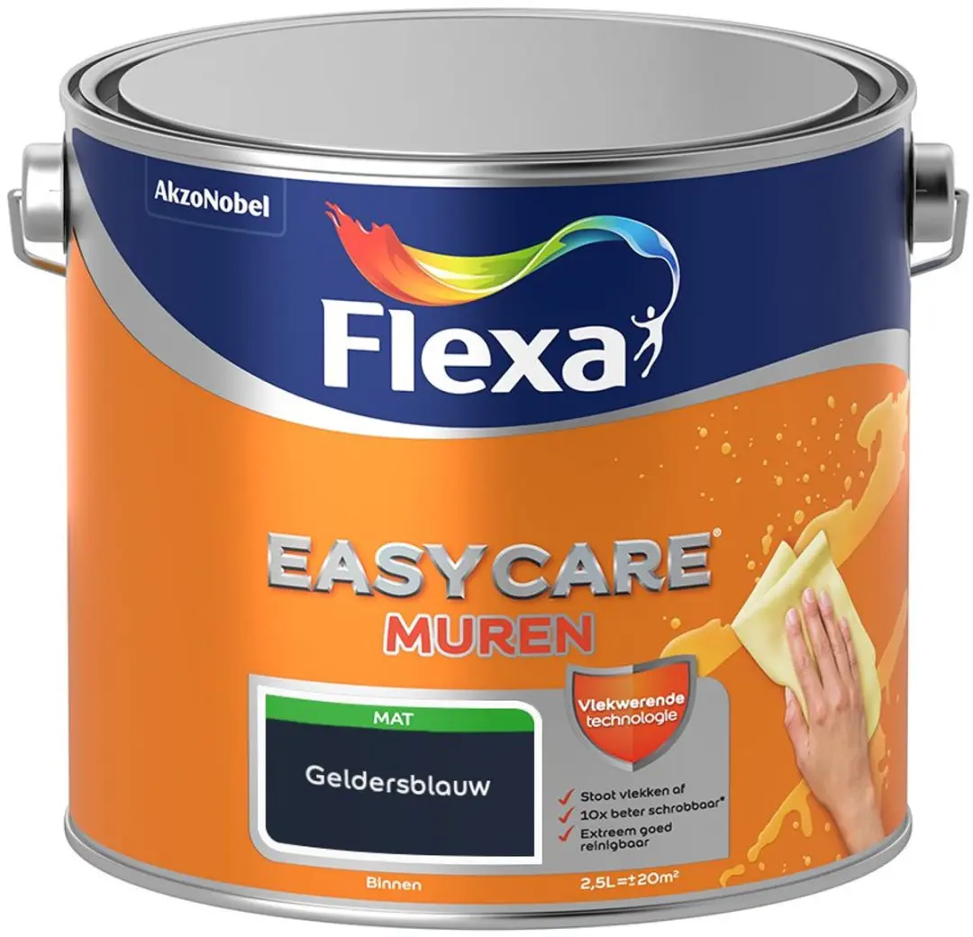 Flexa Easycare Muren Geldersblauw Mengverf 2,5L