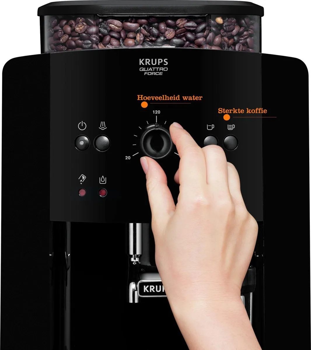 Krups Arabica Picto EA8110 Volautomatische Espressomachine - 2 Kopjes - 1.7L