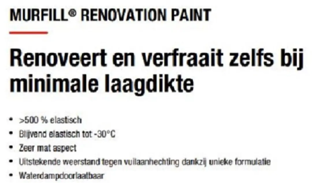 Mathys Murfill Renovation Verf 6kg - RAL 7039 Kwartsgrijs