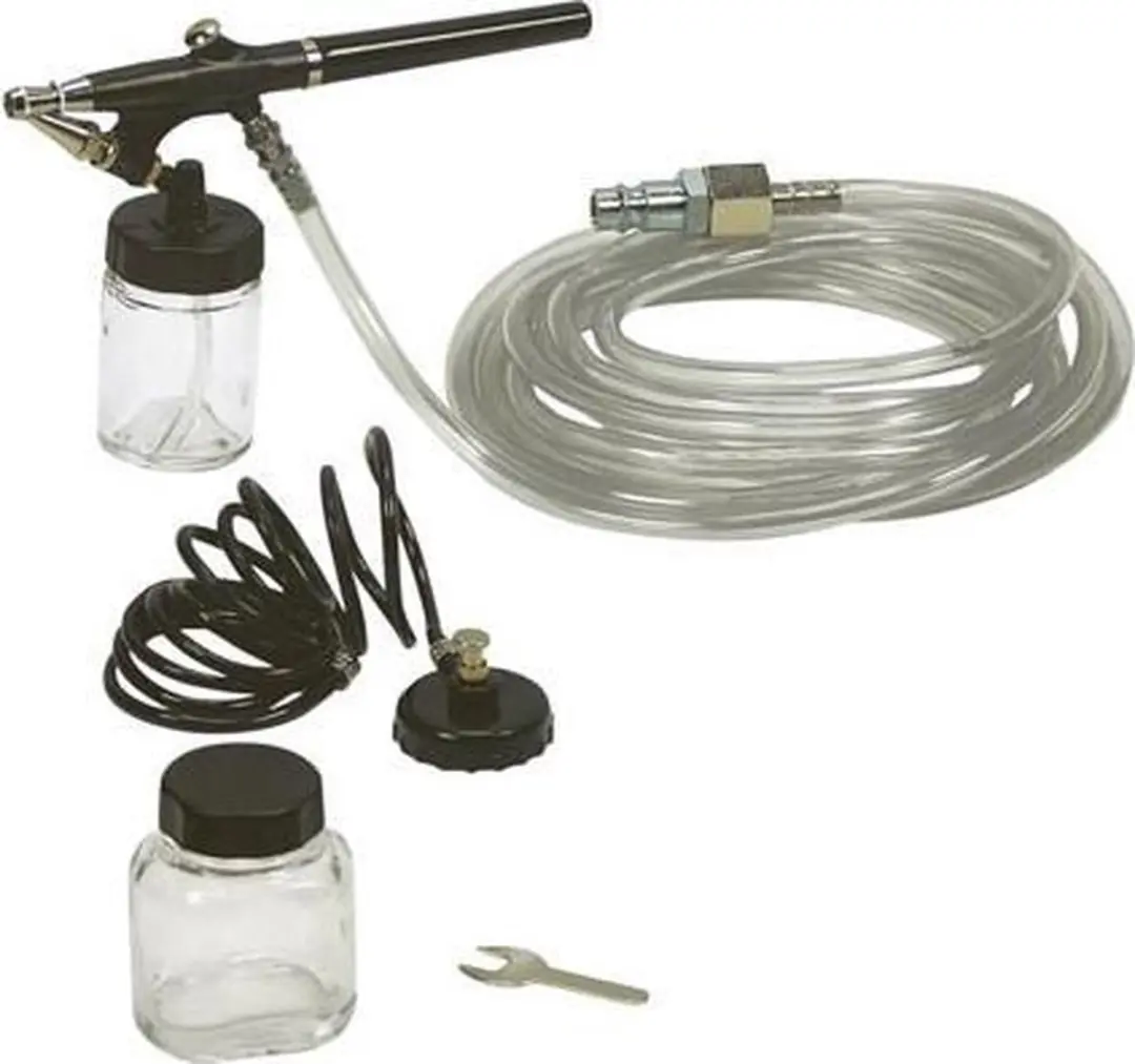 Stanley Airbrushset 5-delig 15L/min 3 bar
