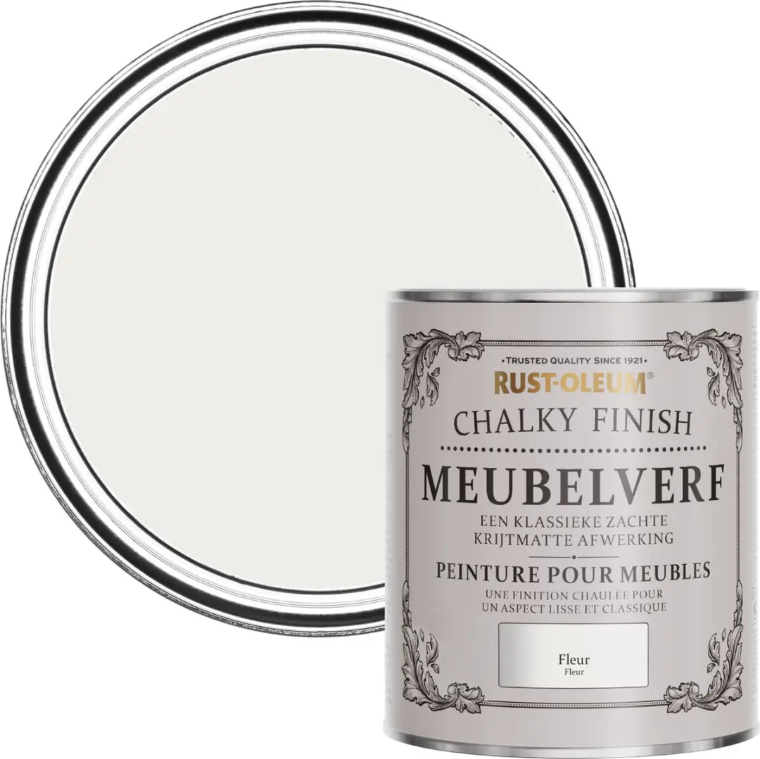 Rust-Oleum Grijs Chalky Finish Meubelverf Fleur 750ml