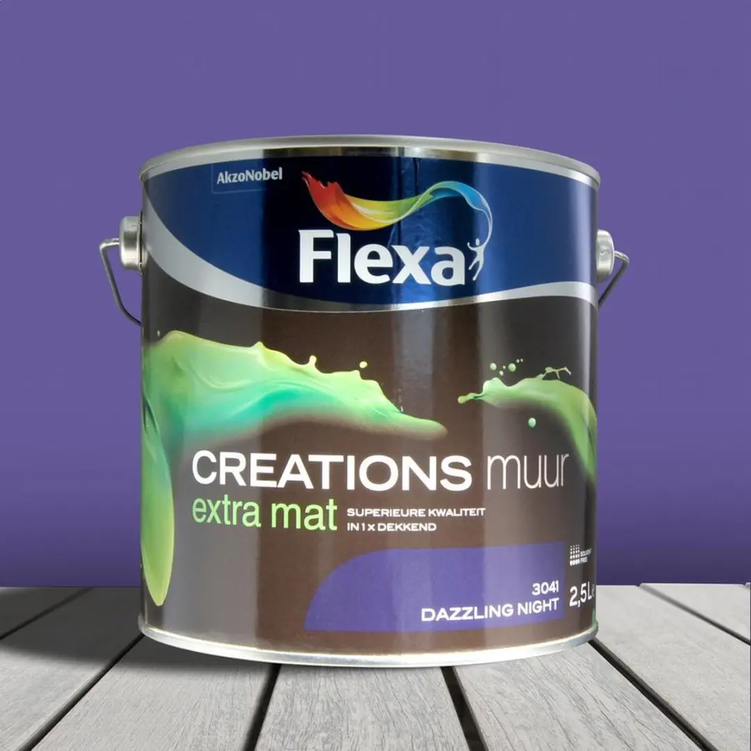 Flexa Creations Muurverf Extra Mat Dazzling Night 2,5L