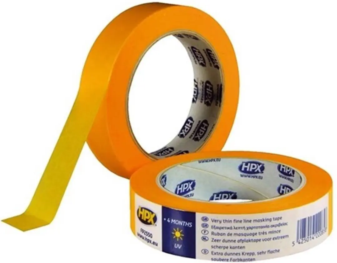 HPX Masking Tape 4400 Gold 25mm - Geel
