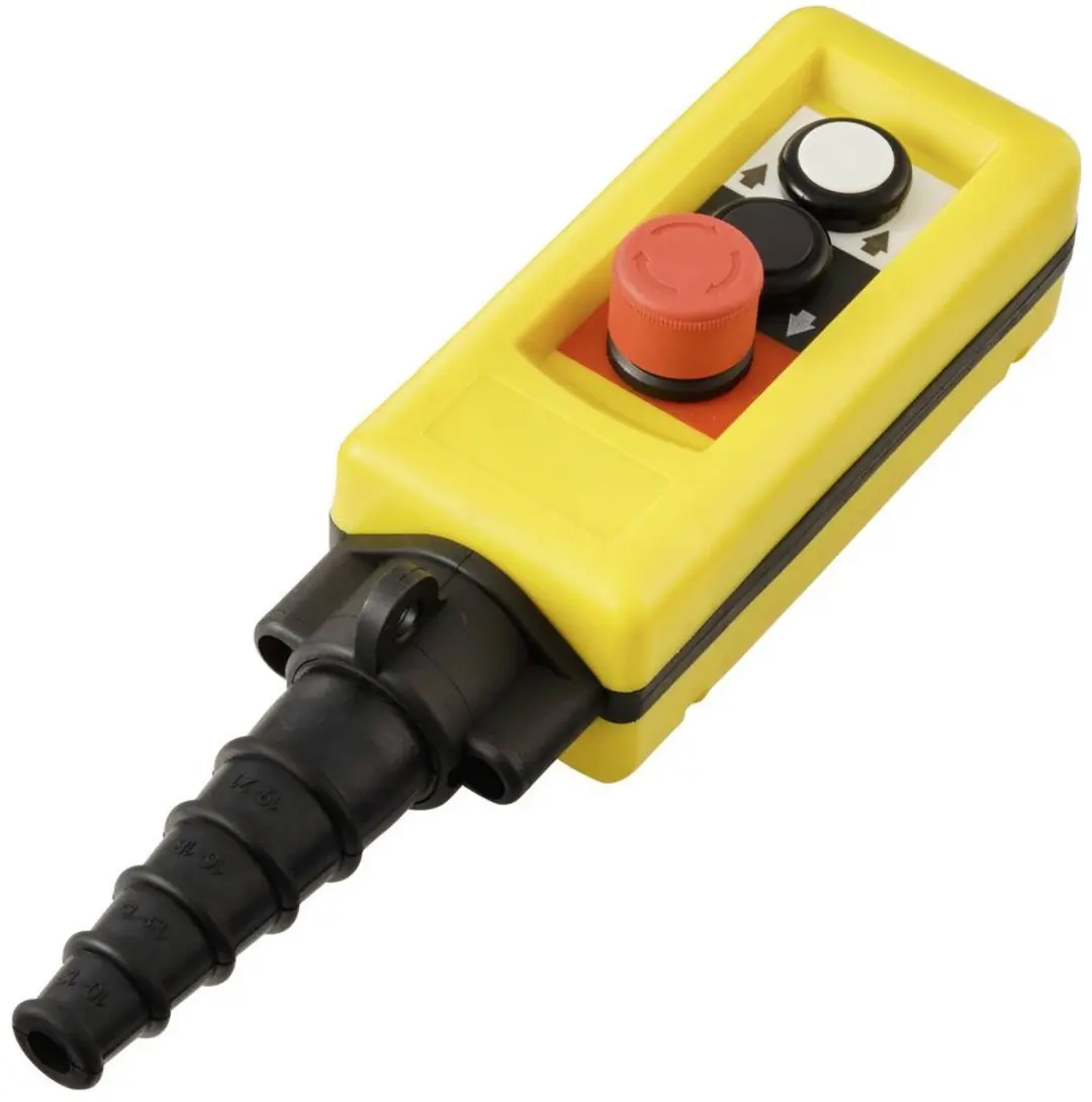 Tru Components TC-A2713 Hangknop met NOT-AUS schakelaar - Geel