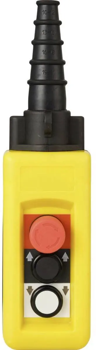 Tru Components TC-A2713 Hangknop met NOT-AUS schakelaar