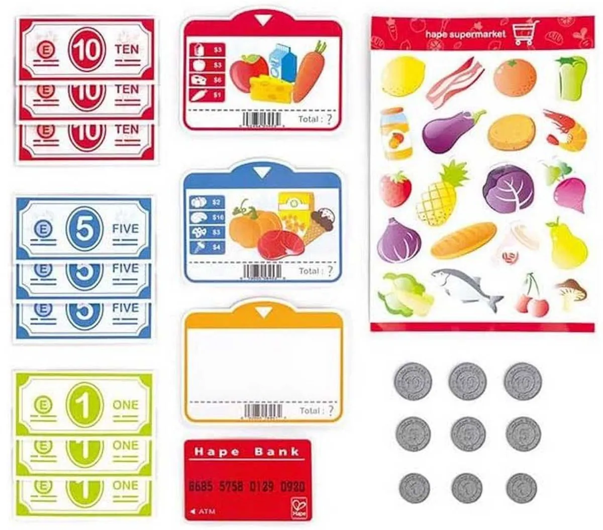 Hape Piep en Koop Kassa - Veelkleurig