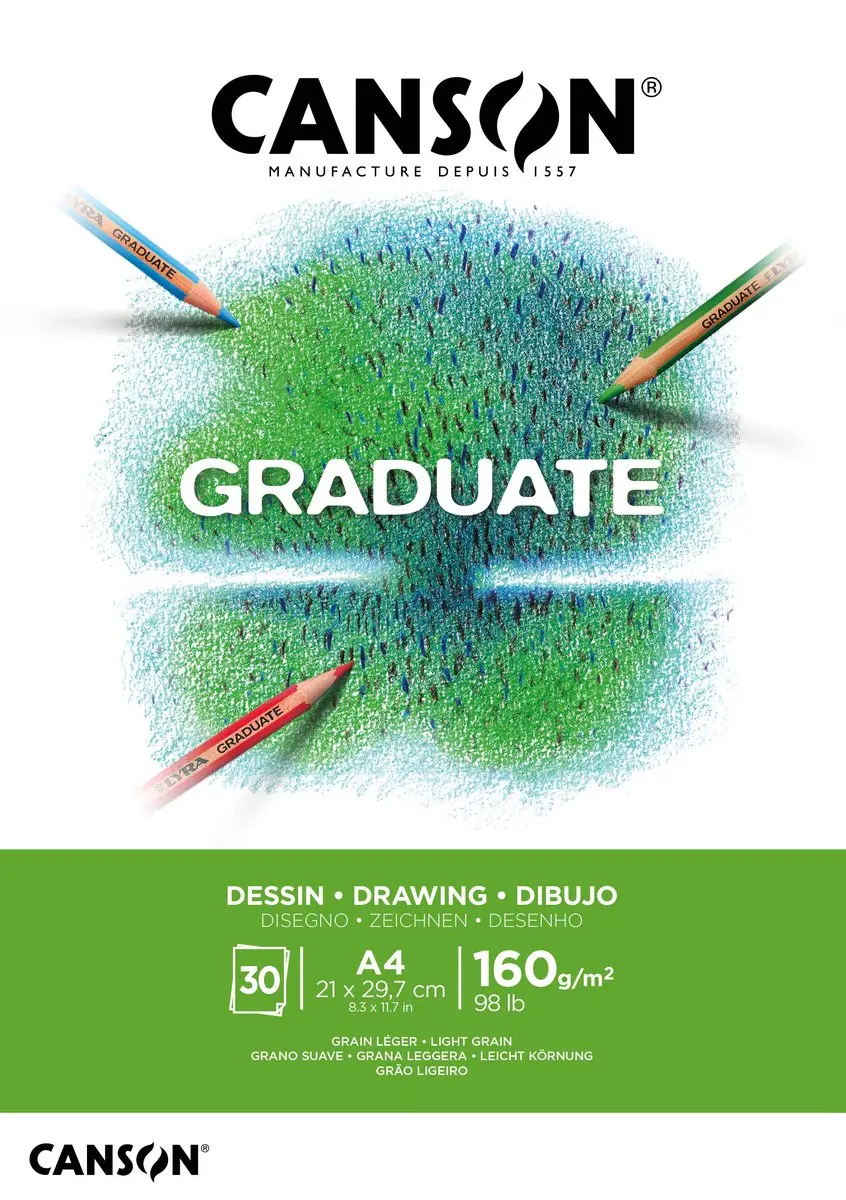 Canson Graduate Tekenpapier 160g A4 - 5 Stuks
