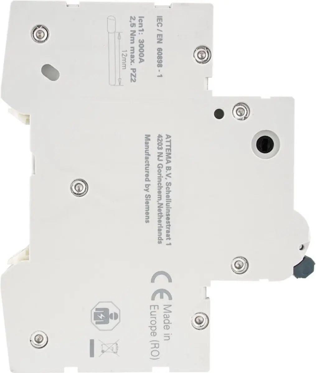 Attema AT90200 Installatieautomaat 1P+N 16A B-karakteristiek - afbeelding 6 van 6