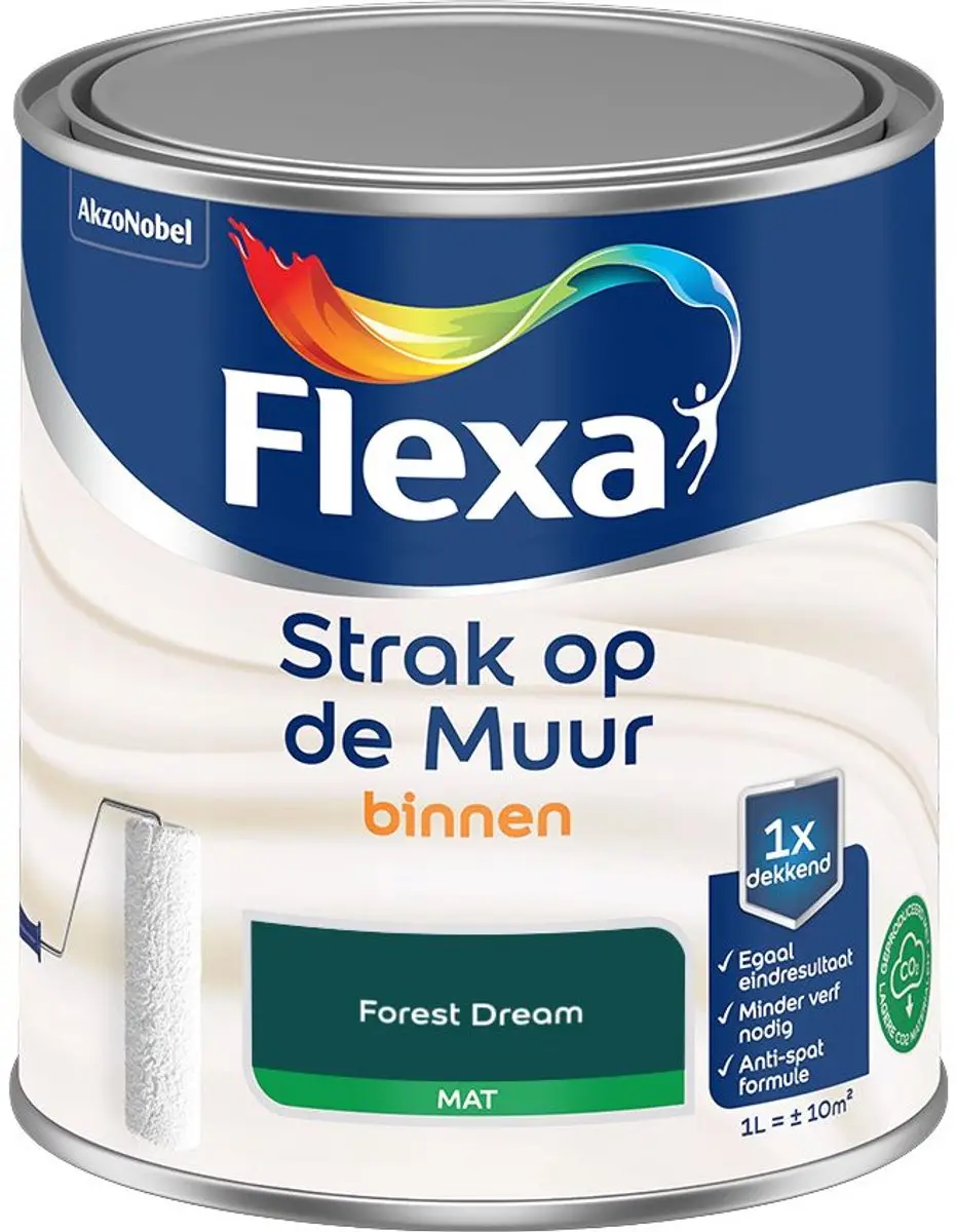 Flexa Strak Op De Muur Binnen Mat Forest Dream Mengverf 1L