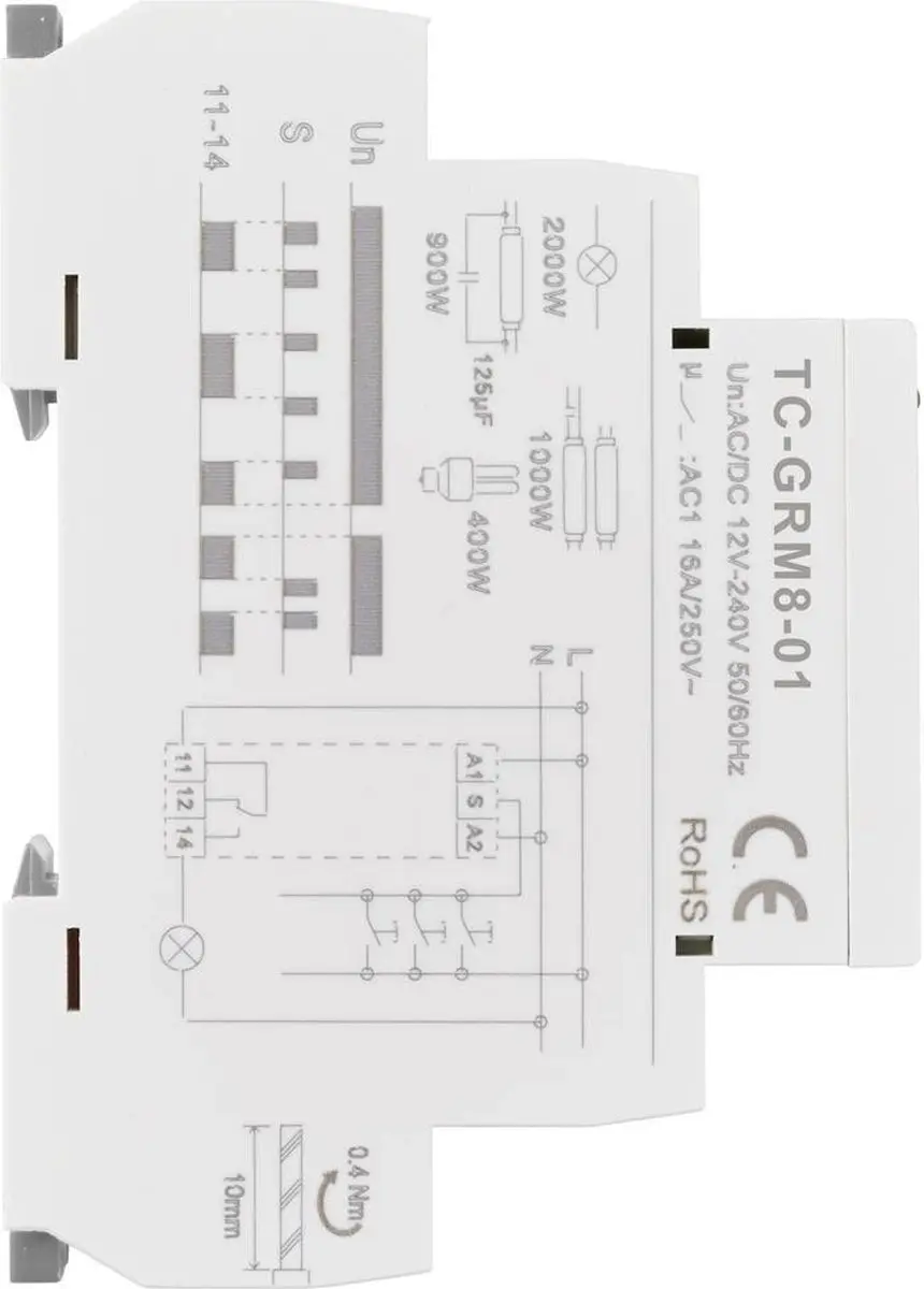 Tru Components TC-GRM8-01 Schakelrelais 16A